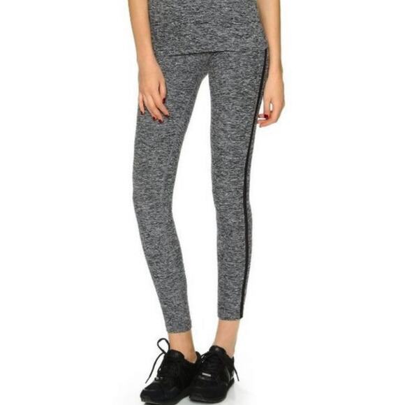 Beyond Yoga Gray Spacedye Black Mesh Side Leggings S Mid-Rise - Picture 3 of 6